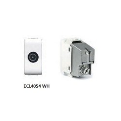 Πρίζα TV 1ΣΤ Λευκή - ELETTROCANALI