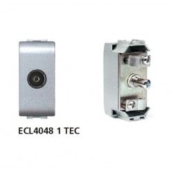 Πρίζα TV 1ΣΤ Ασημί - ELETTROCANALI