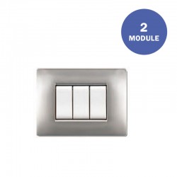 Πλαίσιο Διακόπτη 2ΣΤ Αλουμινίου Ανοιχτό MY LIFEQ - ELETTROCANALI