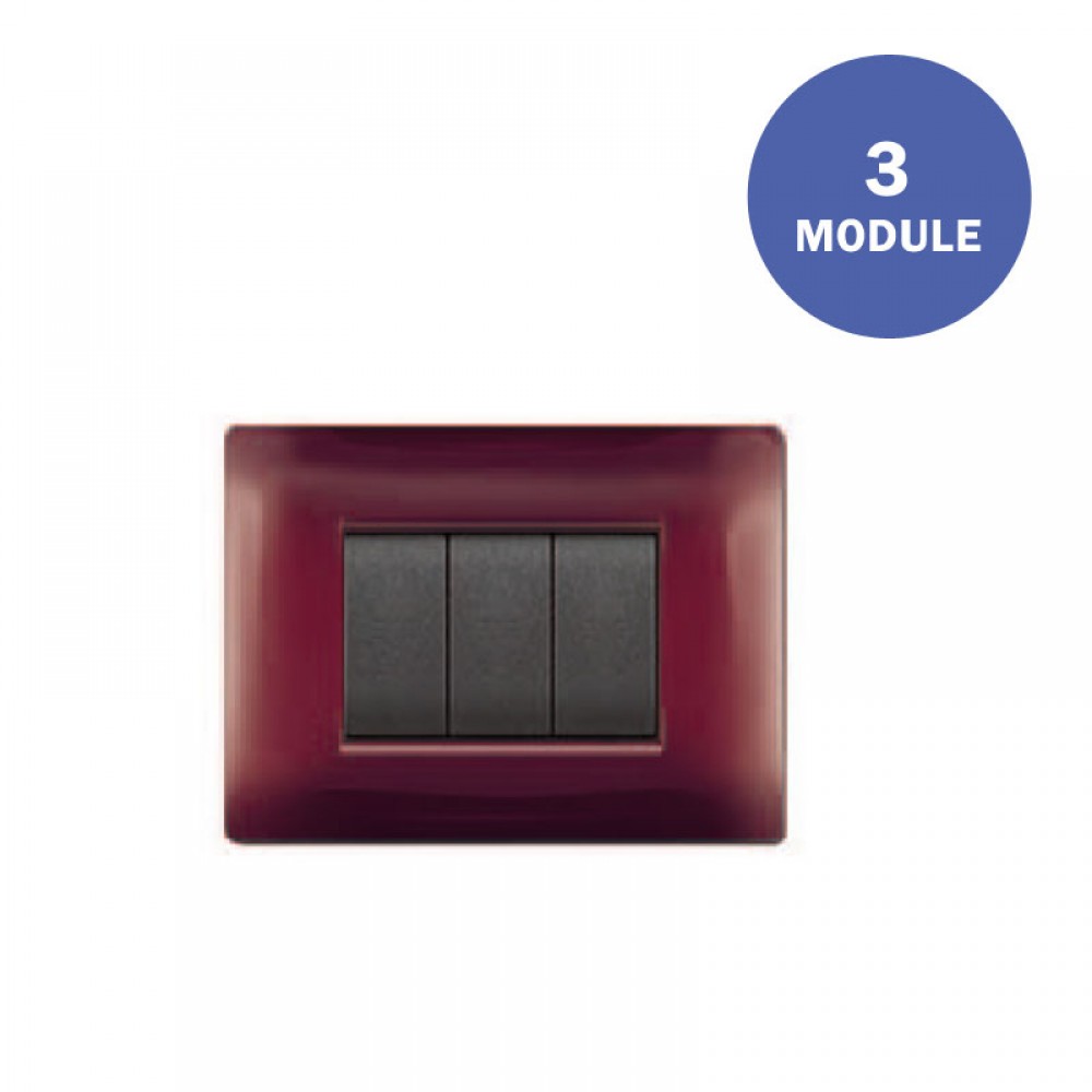 Πλαίσιο Διακόπτη 3ΣΤ Μπορντώ MY LIFEQ - ELETTROCANALI