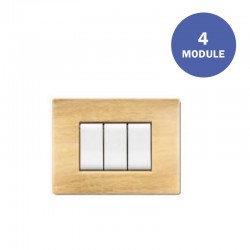 Πλαίσιο Διακόπτη 4ΣΤ Χρώμα Ξύλου Σημύδα MY LIFEQ - ELETTROCANALI