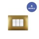 Πλαίσιο Διακόπτη 4ΣΤ Gold Sand Exlusive MY LIFEQ - ELETTROCANALI