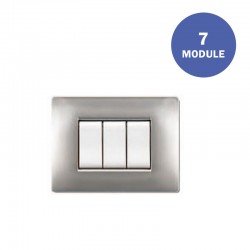 Πλαίσιο Διακόπτη 7ΣΤ Αλουμινίου Ανοιχτό MY LIFEQ - ELETTROCANALI