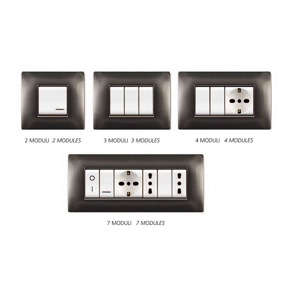 Πλαίσιο Διακόπτη 7ΣΤ Σκούρο Γκρι MY LIFEQ - ELETTROCANALI