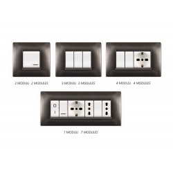 Πλαίσιο Διακόπτη 7ΣΤ Μαύρο MY LIFEQ - ELETTROCANALI