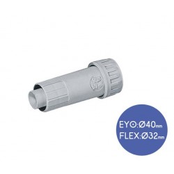 Σύνδεσμος Σωλήνων Ευθύγραμμο Με Σπιράλ Flex Φ40/Φ32 IP65 - Elettrocanali