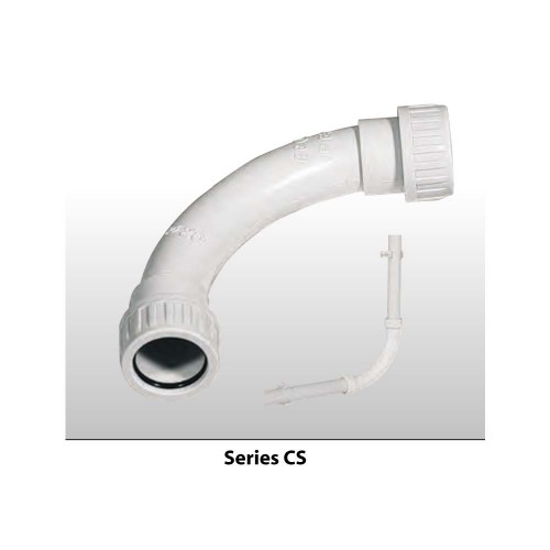 Σύνδεσμος Σωλήνων Καμπύλη 90 Μοιρών IP65 Φ40  - Elettrocanali