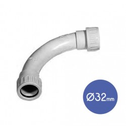 Σύνδεσμος Σωλήνων Καμπύλη 90 Μοιρών IP65 Φ32  - Elettrocanali