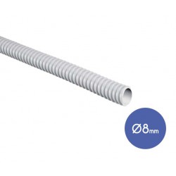 30m Σωλήνας Σπιράλ Ενισχυμένη Τύπου Flex, Γκρι Κουλούρα 30m, Φ8mm - Elettrocanali