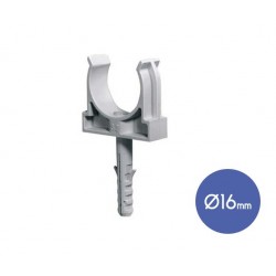 Στήριγμα Σωλήνα Με Βίδα Φ16 - 100 Τεμάχια - Elettrocanali