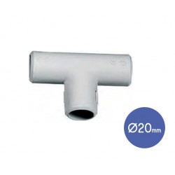 Σύνδεσμος Γωνία Τ Επισκέψιμη 3 Ευθειών Σωλήνων IP40 Φ20 - 100 Τεμάχια - Elettrocanali