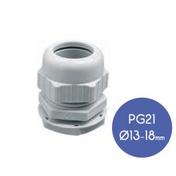 Στυπιοθλήπτης Καλωδίων Γκρι IP68 PG21 - Elettrocanali