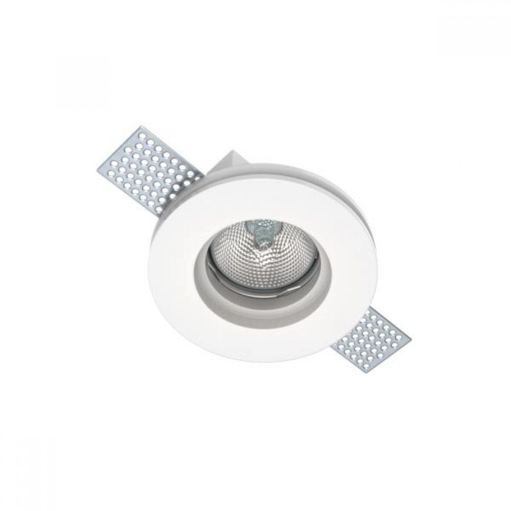 Γύψινο Χωνευτό Σποτ Οροφής Στρογγυλό ø100mm 1x GU10 max 50W D609 - UNIVERSE