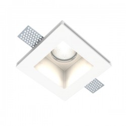 Γύψινο Χωνευτό Σποτ Οροφής Τετράγωνο 120x120mm 1x GU10 max 50W D611 - UNIVERSE