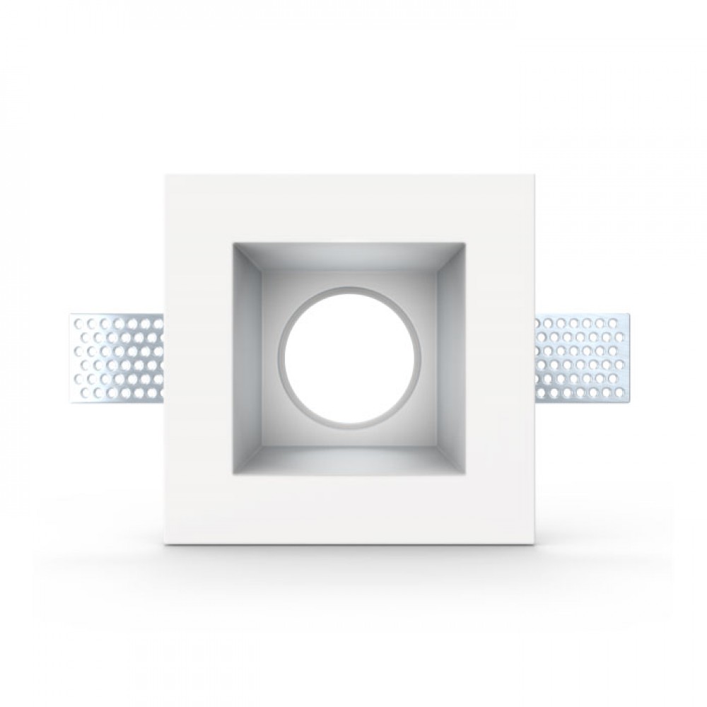 Γύψινο Χωνευτό Σποτ Οροφής Τετράγωνο 120x120mm 1x GU10 max 50W D611 - UNIVERSE