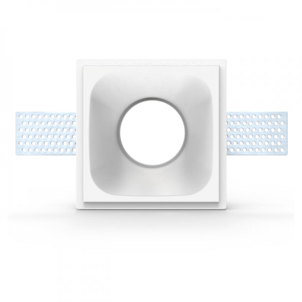 Γύψινο Χωνευτό Σποτ Οροφής Τετράγωνο 100x100mm 1x GU10 max 50W D665 - UNIVERSE