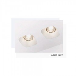 Γύψινο Χωνευτό Σποτ Οροφής Τετράγωνο 100x100mm 1x GU10 max 50W D665 - UNIVERSE