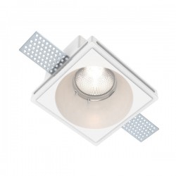 Γύψινο Χωνευτό Σποτ Οροφής Στρογγυλό 100x100mm 1x GU10 max 50W D664 - UNIVERSE