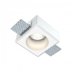 Γύψινο Χωνευτό Σποτ Οροφής Τετράγωνο 80x80mm 1x GU10 max 50W D653 - UNIVERSE