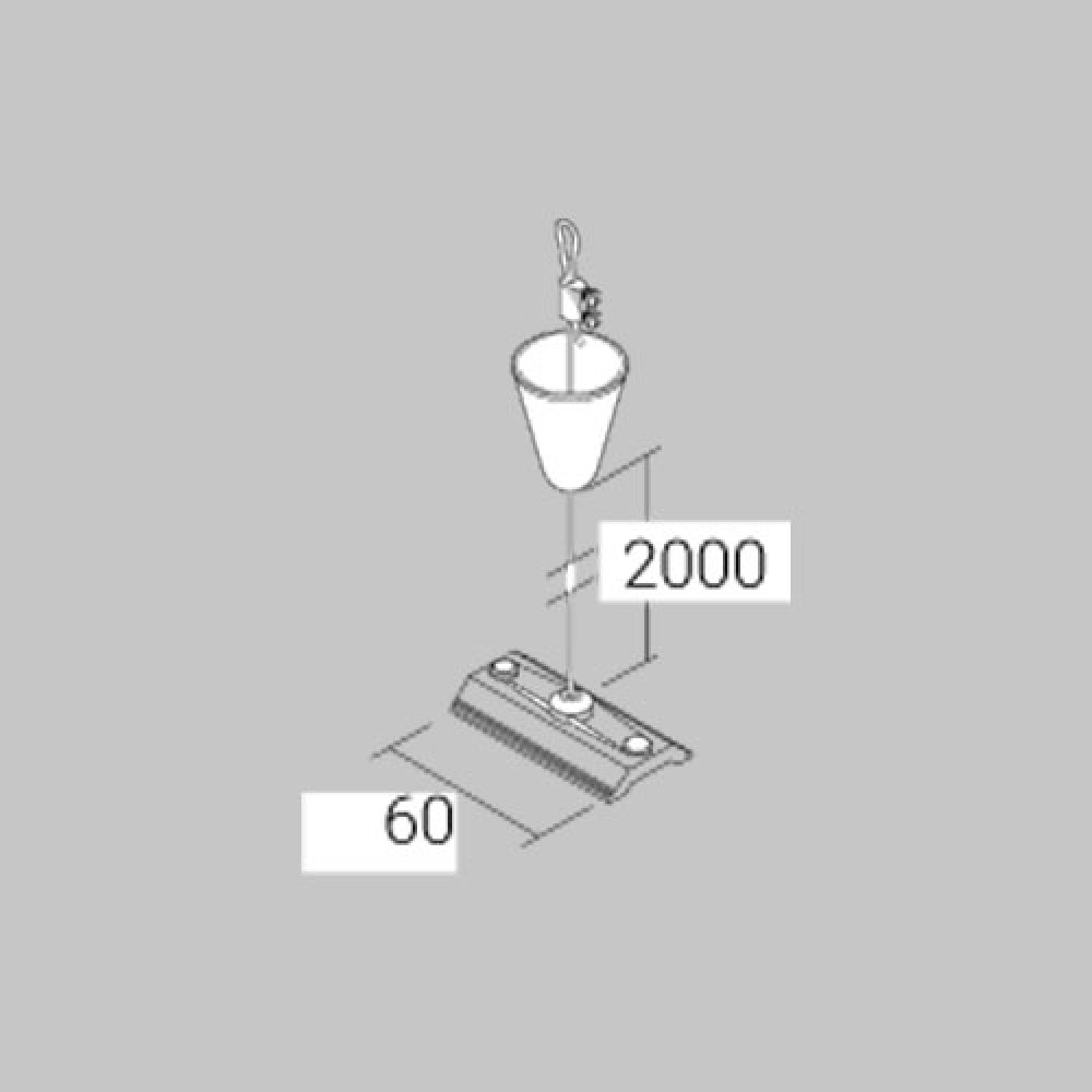Κιτ Ανάρτησης 2M Με Βάση 6εκ Για Ράγα - Λευκό IVELA