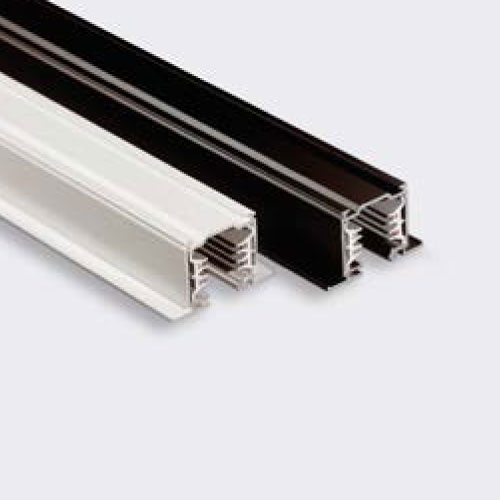 Τριφασική Ράγα Φωτισμού Χωνευτή Τετράγωνη Λευκή -  1 Μέτρο IVELA