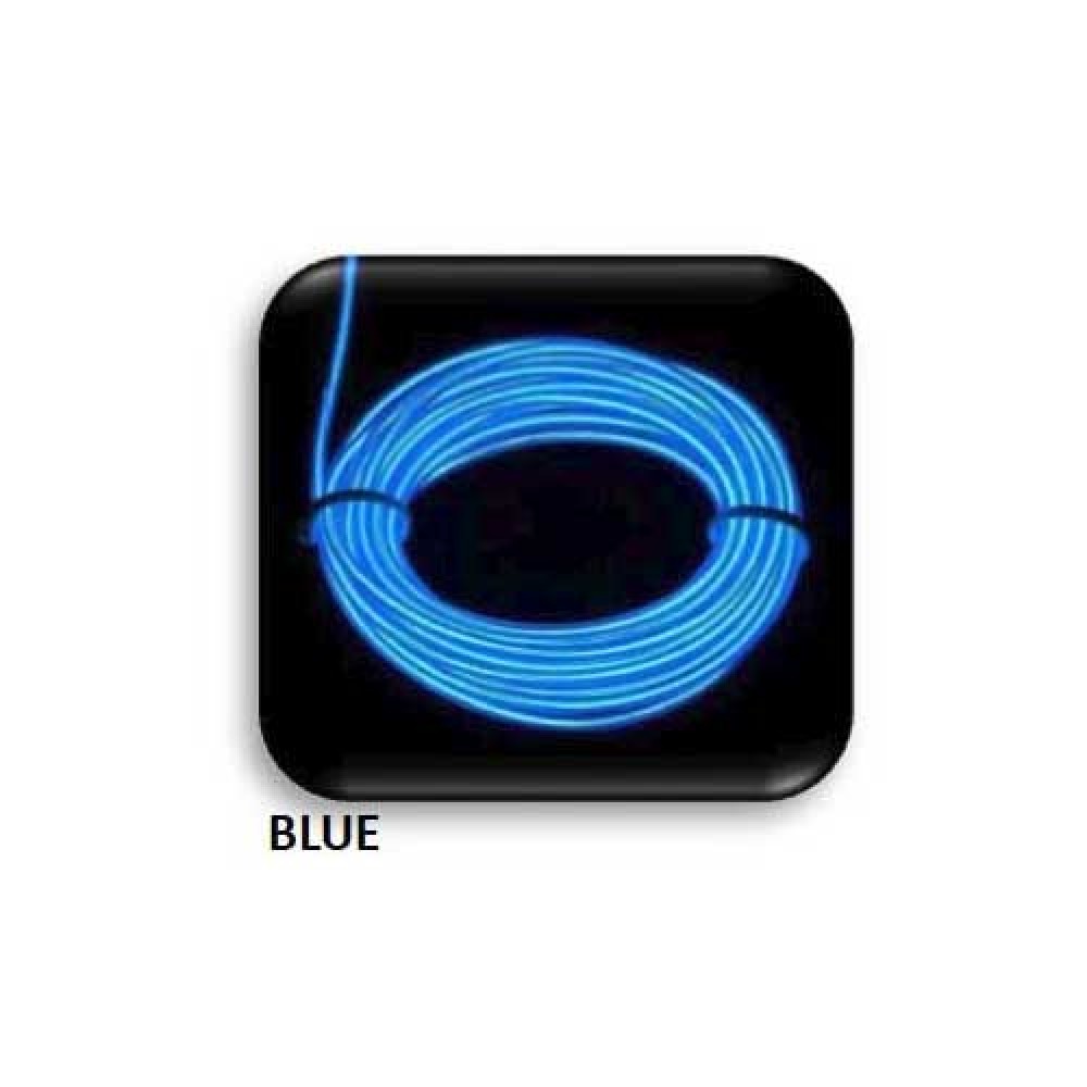 NEON FLUORESCENT LIGHT BLUE 3m ΜΕ ΤΡΟΦΟΔΟΤΙΚΟ ΜΠΑΤΑΡΙΑΣ (2ΧΑΑ not icl.) UNIVERSE