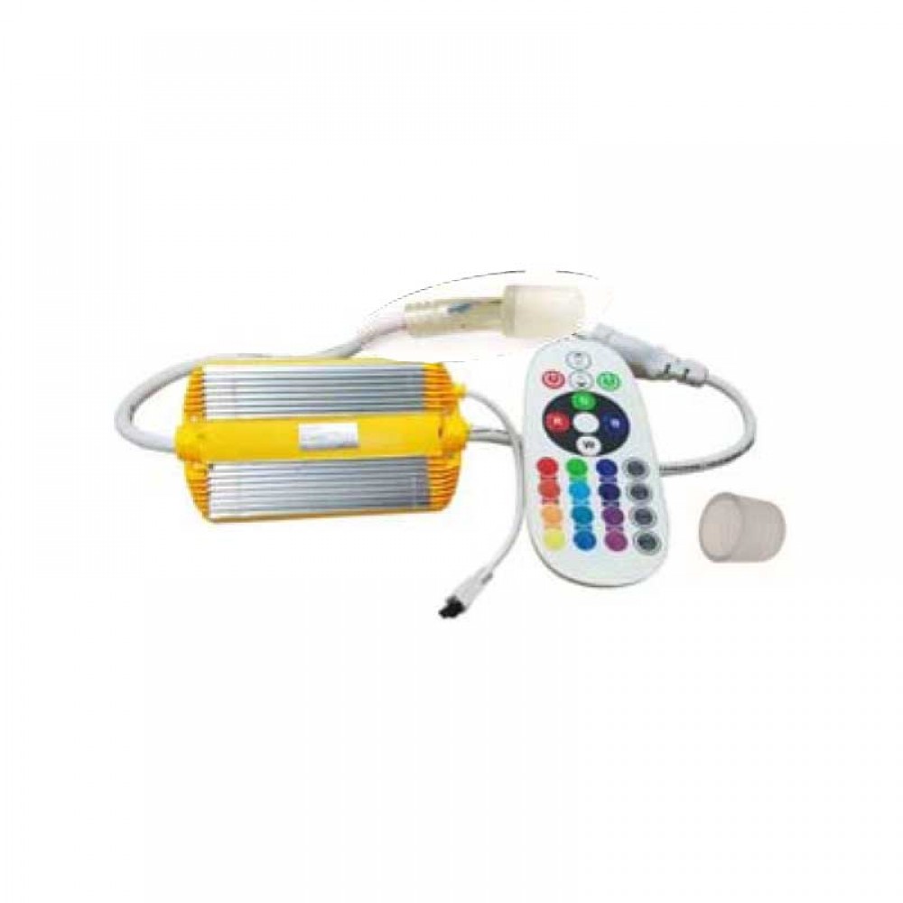 ROUND NEON REMOTE CONTROLLER RGB 50Μ ΜΕ ΘΕΡΜΟΣΥΣΤΕΛΟΜΕΝΟ 7cm ΚΑΙ ΤΕΡΜΑΤΙΚΗ ΤΑΠΑ UNIVERSE