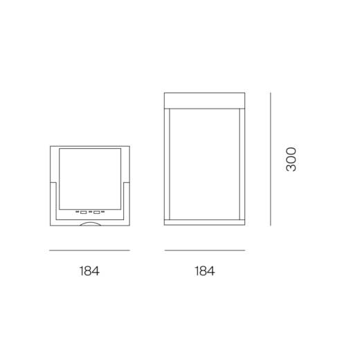 LED Επαναφορτιζόμενο Φορητό Φωτιστικό Ηλιακό Μαύρο 2.2W IP65 Diogene Hybrid - LOGICA