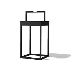 LED Επαναφορτιζόμενο Φορητό Φωτιστικό Ηλιακό Μαύρο 2.2W IP65 Diogene Hybrid - LOGICA