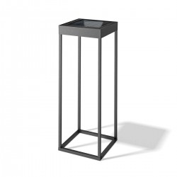 LED Επαναφορτιζόμενο Φορητό Φωτιστικό Ηλιακό Ανθρακί 2.2W IP65 Diogene Hybrid Large - LOGICA