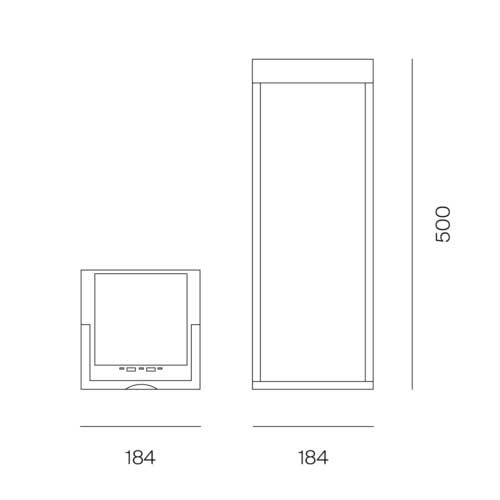 LED Επαναφορτιζόμενο Φορητό Φωτιστικό Ηλιακό Ανθρακί 2.2W IP65 Diogene Hybrid Large - LOGICA