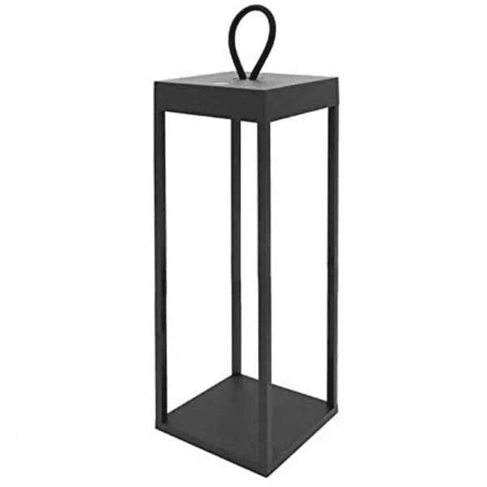 LED Επαναφορτιζόμενο Φορητό Φωτιστικό Ανθρακί 2.2W IP65 Diogene Large - LOGICA