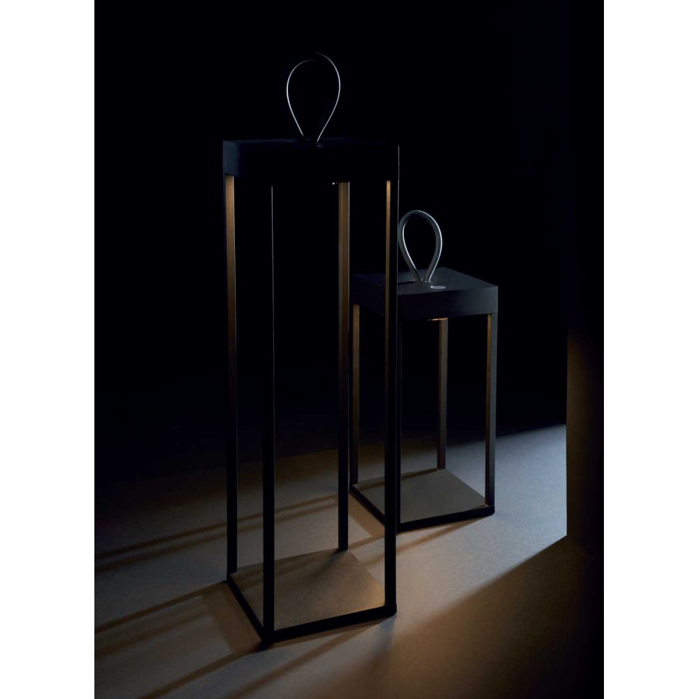 LED Επαναφορτιζόμενο Φορητό Φωτιστικό Μαύρο 2.2W IP65 Diogene Large - LOGICA