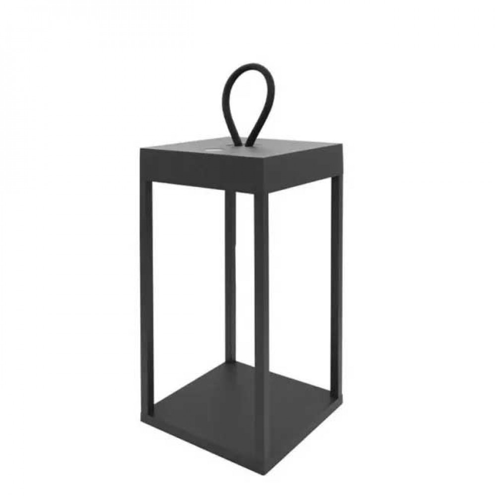 LED Επαναφορτιζόμενο Φορητό Φωτιστικό Ανθρακί 2.2W IP65 Diogene - LOGICA