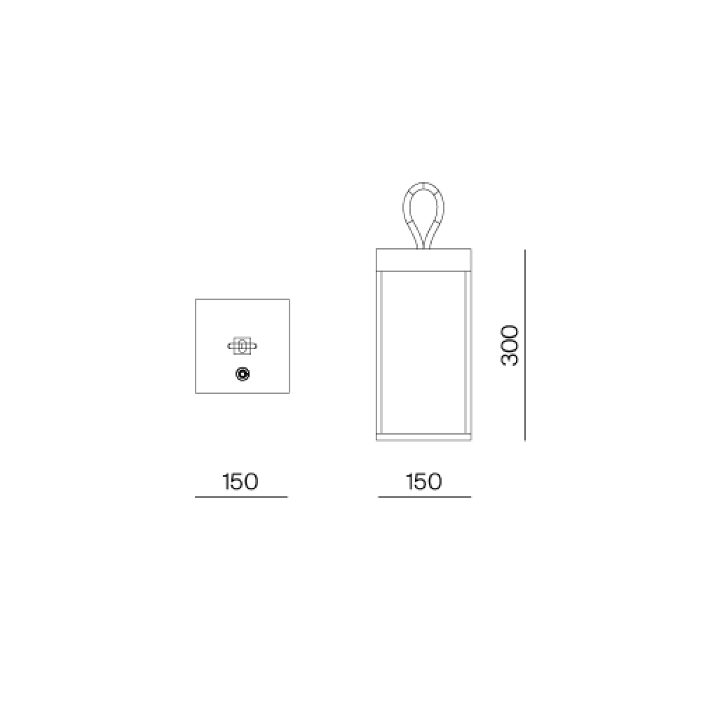 LED Επαναφορτιζόμενο Φορητό Φωτιστικό Rust 2.2W IP65 Diogene - LOGICA