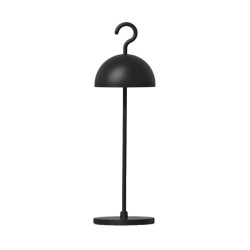 LED Ασύρματο Επαναφορτιζόμενο Φορητό Φωτιστικό Μαύρο 2.5W IP65 IOTA - LOGICA