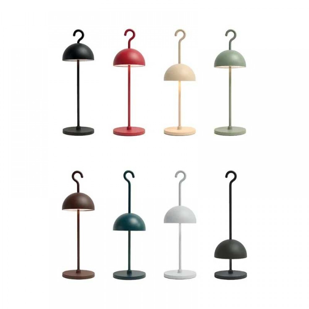 LED Ασύρματο Επαναφορτιζόμενο Φορητό Φωτιστικό Μαύρο 2.5W IP65 IOTA - LOGICA