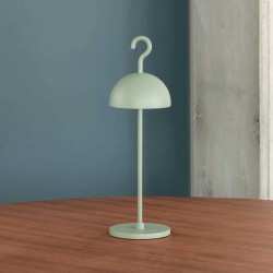 LED Ασύρματο Επαναφορτιζόμενο Φορητό Φωτιστικό Πράσινο 2.5W IP65 IOTA - LOGICA