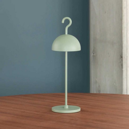 LED Ασύρματο Επαναφορτιζόμενο Φορητό Φωτιστικό Πράσινο 2.5W IP65 IOTA - LOGICA