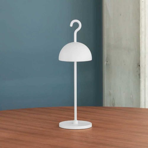 LED Ασύρματο Επαναφορτιζόμενο Φορητό Φωτιστικό Λευκό 2.5W IP65 IOTA - LOGICA