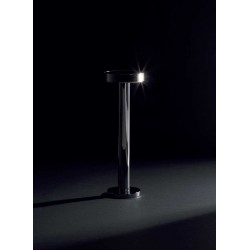 LED Ασύρματο Επαναφορτιζόμενο Φορητό Φωτιστικό Μαύρο Χρώμιο 2.5W IP65 ZEN - LOGICA