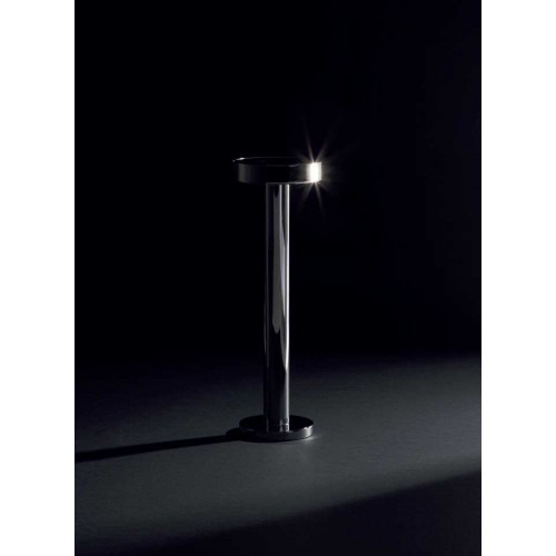 LED Ασύρματο Επαναφορτιζόμενο Φορητό Φωτιστικό Μαύρο Χρώμιο 2.5W IP65 ZEN - LOGICA