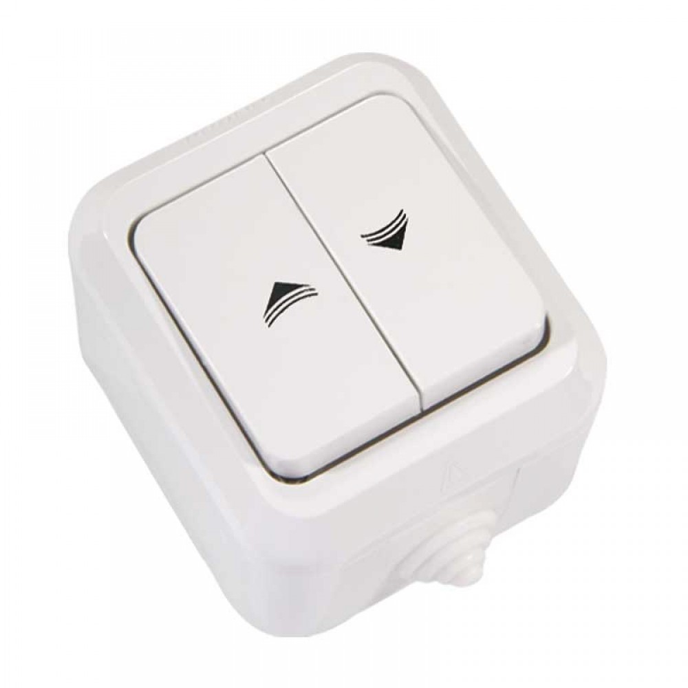 Μπουτόν ρολλών 240V/10A εξωτερικός Makel