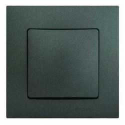 Χωνευτός Διακόπτης A/R Lillium Σε Ανθρακί Ματ Χρώμα Makel