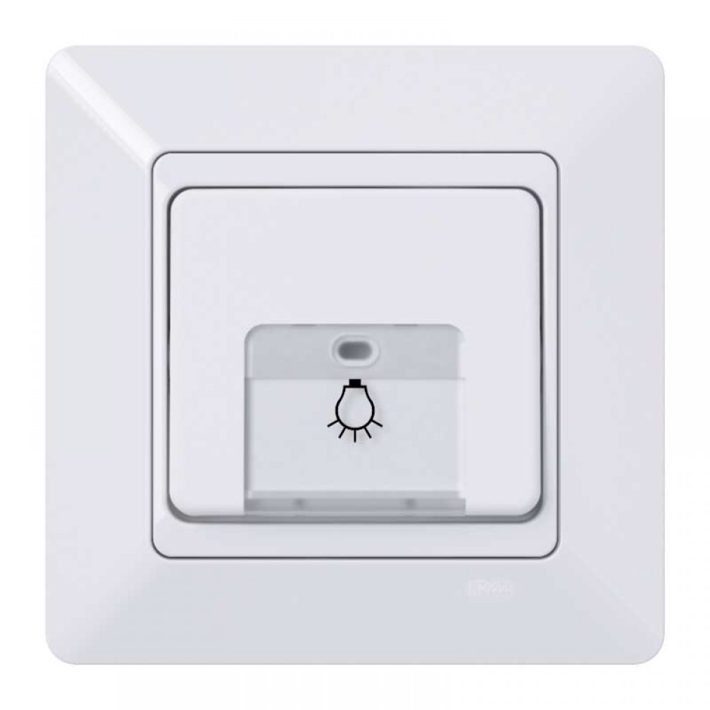 Μπουτόν Με Φως 240V/10A Χωνευτός Στεγανός IP44 MIKRO - UNIVERSE