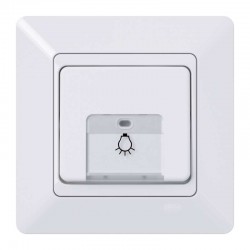 Μπουτόν Με Φως 240V/10A Χωνευτός Στεγανός IP44 MIKRO - UNIVERSE