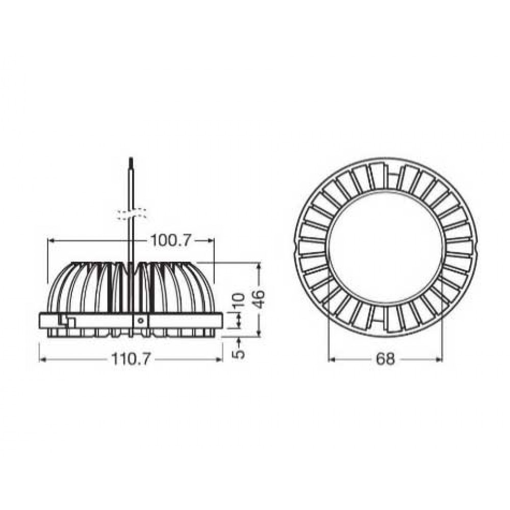 Λάμπες LED SMD 17W COIN 111 40 Μοίρες - 3000K Θερμό Λευκό - OSRAM