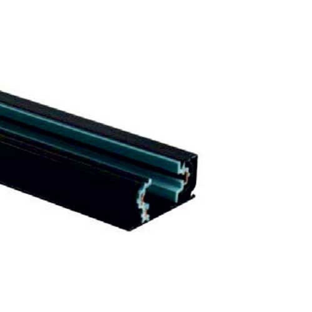 Τετράγωνη μονοφασική ράγα ‐ δύο καλωδίων Μαύρη 2m - UNIVERSE