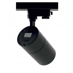 Σποτ ράγας 30W LED COB με τριφασικό αντάπτορα CCT tunable - Μαύρο - UNIVERSE