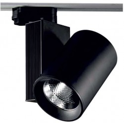 Σποτ ράγας 30W LED COB με τριφασικό αντάπτορα CCT tunable - Μαύρο - UNIVERSE